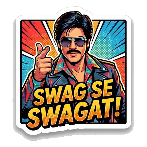 Swag Se Swagat Bollywood Sticker