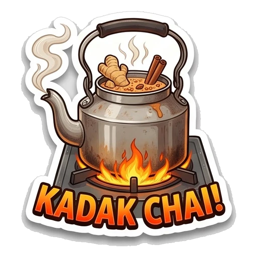 Kadak Chai Sticker