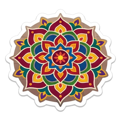 Diwali Rangoli Sticker
